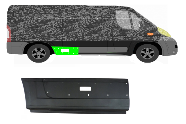 Kotflügel für Fiat Ducato LWB 2006 - 2014 hinten rechts