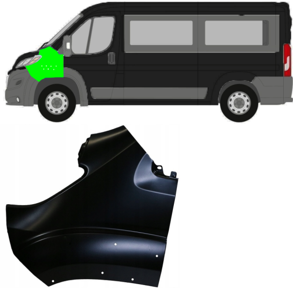 Einstiegsleisten Türschweller Türschutzleiste Seitenschweller Schutz  Einstieg passend für Fiat Ducato & Jumper Boxer Baujahr 2006-2023 ABS  schwarz 2tlg. E-Parts24