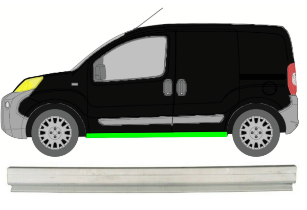 Schweller für Fiat Fiorino 2007 - 2020 links