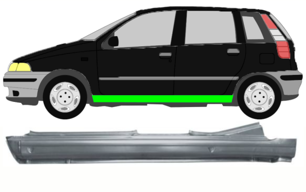 Türschweller für Fiat Punto I 5 Türer 1993 - 1999 links