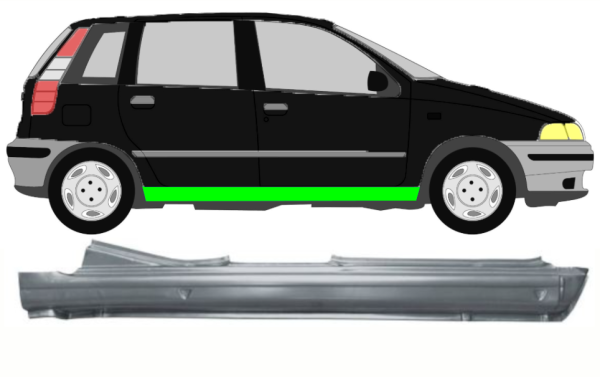 Türschweller für Fiat Punto I 5 Türer 1993 - 1999 rechts