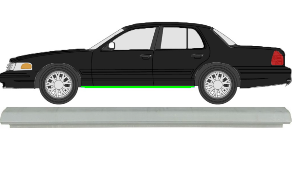 Schweller für Ford Crown Victoria 1991 - 1997 links