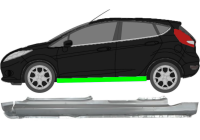 Vollschweller für Ford Fiesta 2008 - 2017 5...