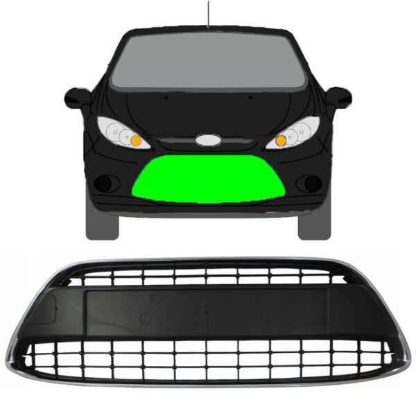 Kühlergrill Kühlergitter für Ford Focus MK 3 2014 - 2018 vorne, 176,0