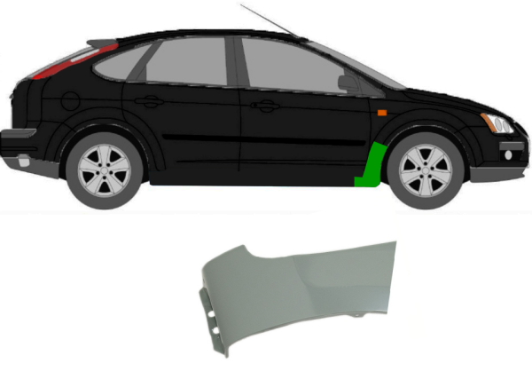 Kotflügel für Ford Focus MK 2 2004 - 2008 vorne rechts