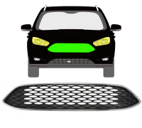 Kühlergrill Kühlergitter für Ford Focus MK...