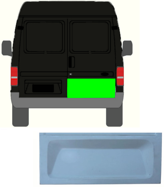 Kotflügel für Ford Transit kurzer Radstand 2000 - 2013 hinten rechts