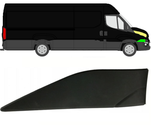 Koflügel Seitenleiste für Iveco Daily 2014 - 2021 vorne rechts