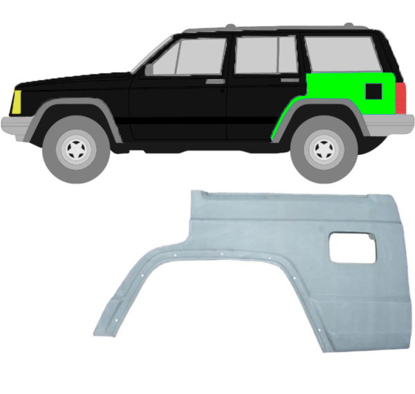 Kotflügel für Jeep Cherokee 1984 - 2001 hinten links