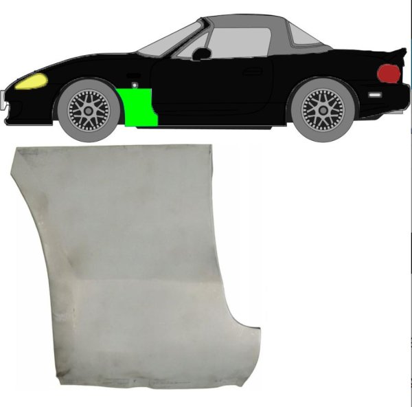 Kotflügel für Mazda MX - 5 1998 - 2005 vorne links