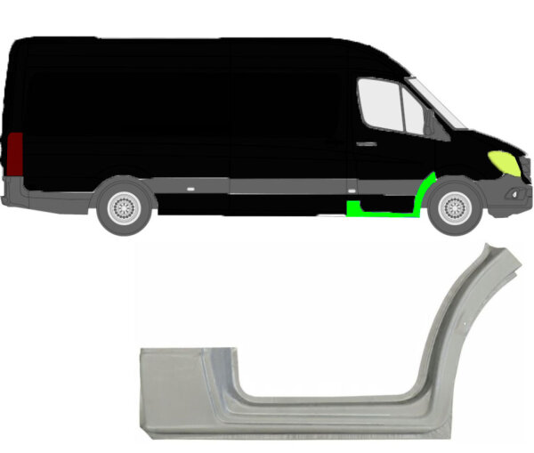 1/3 Schweller für Mercedes Sprinter 2006 – 2021 vorne rechts