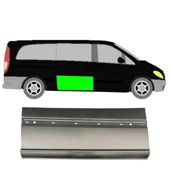 Seitenleiste Schiebetür außen für Mercedes Vito W639 2003 – 2014 rechts