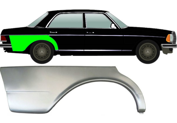 Kotflügel für Mercedes W123 1975 – 1985 hinten rechts