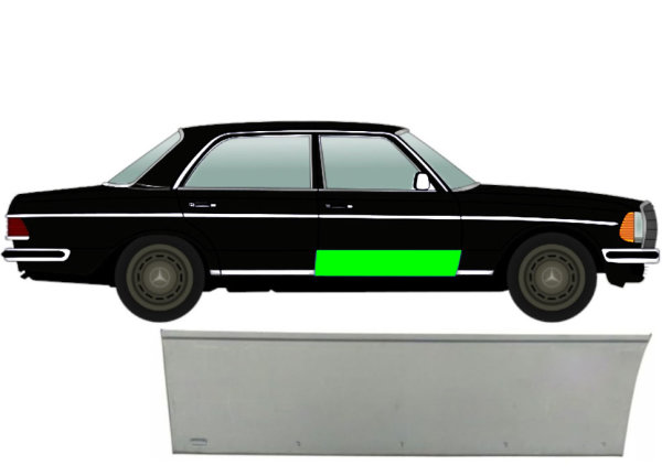 Türleiste für Mercedes W123 1975 – 1985 vorne rechts