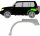 Radlauf für Mitsubishi Pajero Pinin 5 Türer 1998 – 2006 links