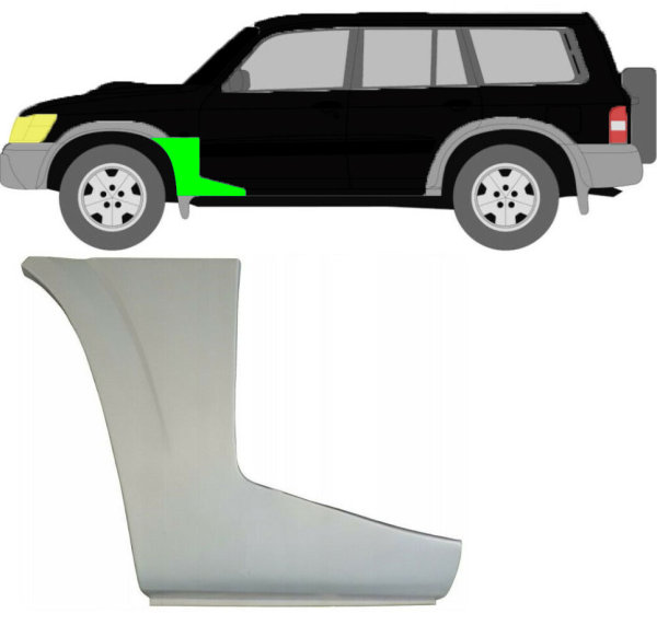 Kotflügel unten für Nissan Patrol 1997 – 2009 vorne links