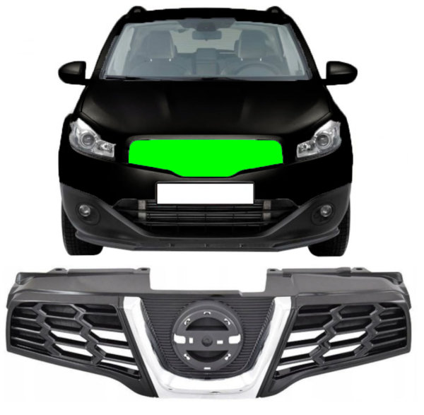 Kühlergrill Kühlergitter für Nissan Qashqai 2007 – 2014