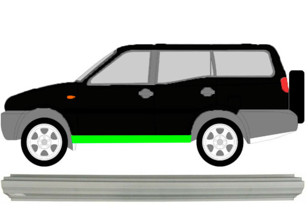 Schweller für Nissan Terrano II 1993 – 2004 links