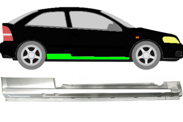 Schweller für Opel Astra G 1998 – 2009 3 Türer rechts