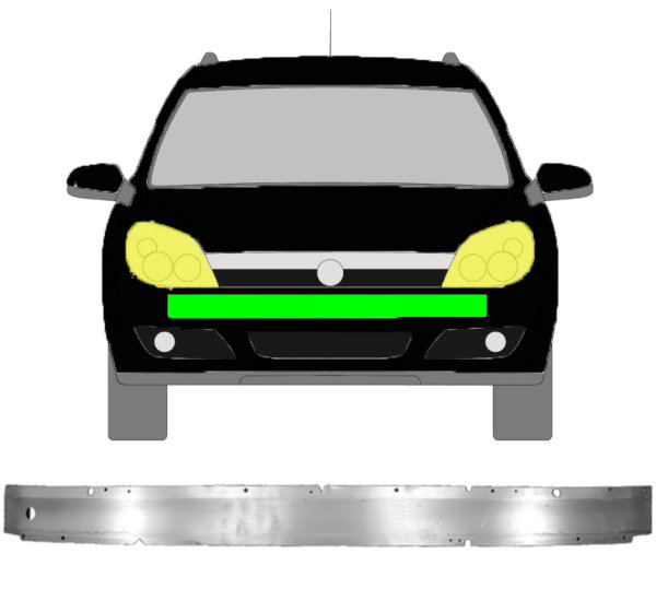 Stoßstangenverstärkung für Opel Astra H 2003 – 2014
