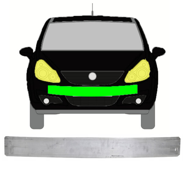 Stoßstangenverstärkung für Opel Corsa 2006 – 2014