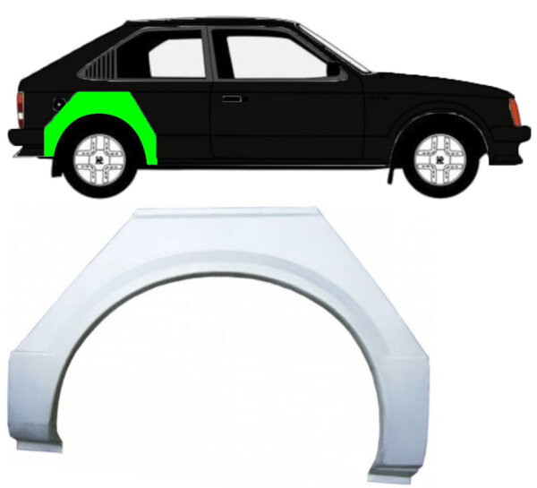 Radlauf für Opel Kadett D 3 Türer 1979 – 1984 rechts