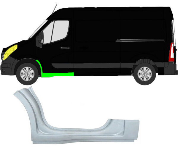 Schweller 1/3 für Opel Movano 2010 – 2021 vorne links