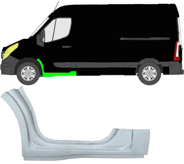 1/3 Schweller für Renault Master 2010 – 2021 links