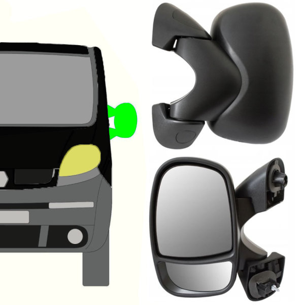 Außenspiegel manuell für Renault Trafic 2001 – 2014 rechts, 112,00 €