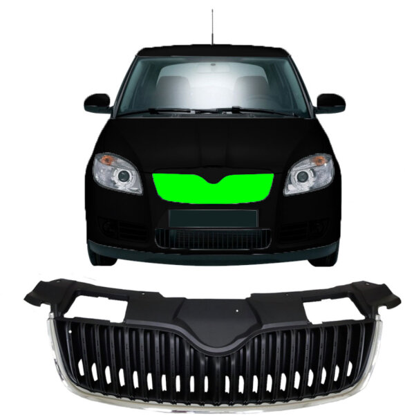 Kühlergrill für Skoda Fabia II 2007 – 2010 vorne