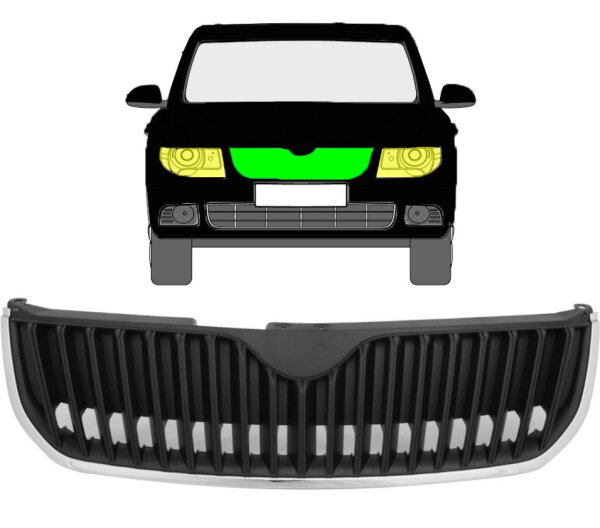 Kühlergrill für Skoda Superb 2008 – 2013 vorne