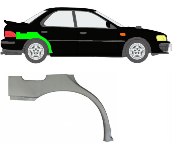 Radlauf für Subaru Impreza GC GF 1992 – 2000 rechts