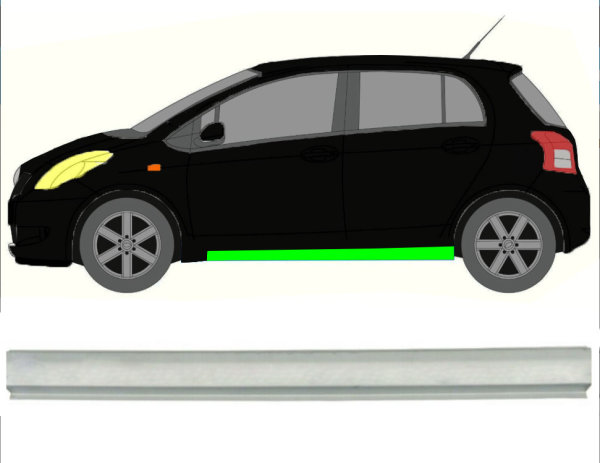 Schweller für Toyota Yaris 2006 – 2011 rechts, 120,00 €