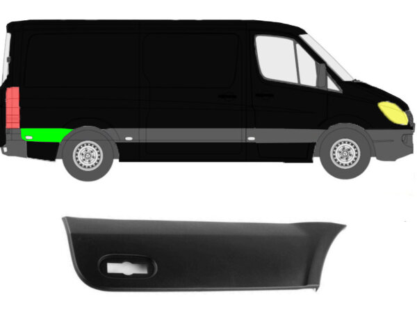 Radlauf für Volkswagen Crafter 2006 – 2020 hinten rechts