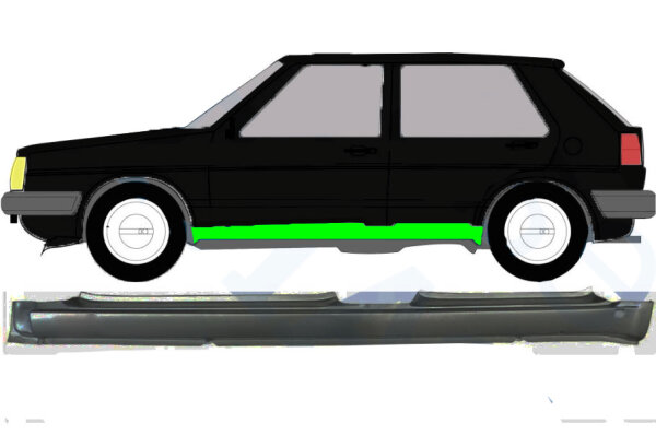 Schweller für Volkswagen Golf 2 5 Türer 1982 – 1992 links