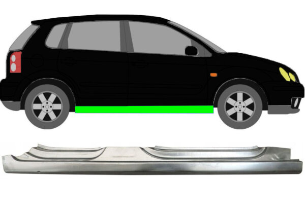 Vollschweller für Volkswagen Polo 2001 – 2009 rechts