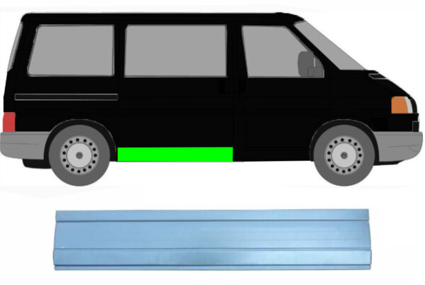 Schiebetürleiste außen für Volkswagen Transporter T4 1990 – 2003 rechts