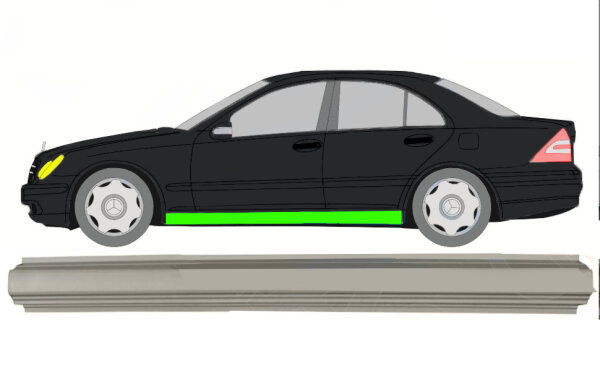 Schweller für Mercedes C-Klasse W203 2000 – 2007 links
