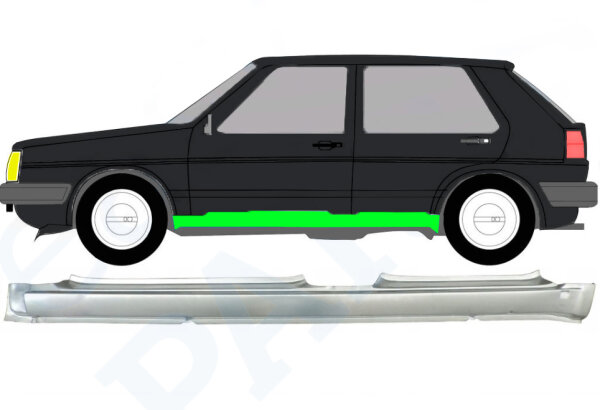 Schweller für Volkswagen Golf 2 3 Türer 1982 – 1992 links