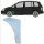 Radlauf für Volkswagen Touran 2003-2015 links