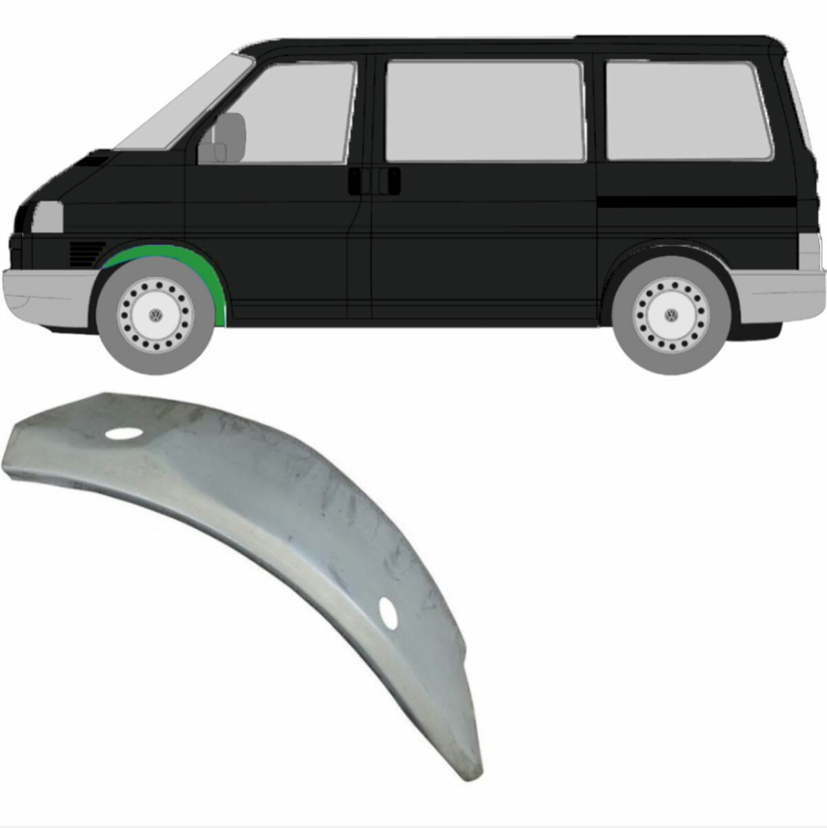 Vorderer Innenradlauf für Volkswagen Transporter T4 1990-2003 links