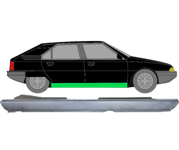 Voll Schweller Blech für Citroen Bx 1982 - 1994 rechts