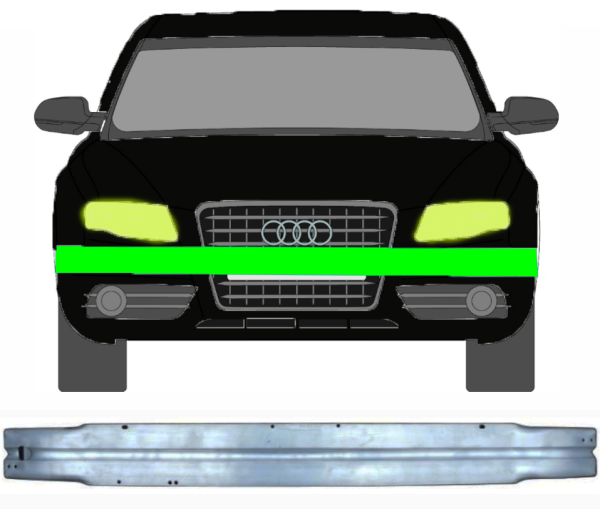 Stoßstange Trägerverstärkung für Audi A5 S5 B8 2007 - 2012 vorne