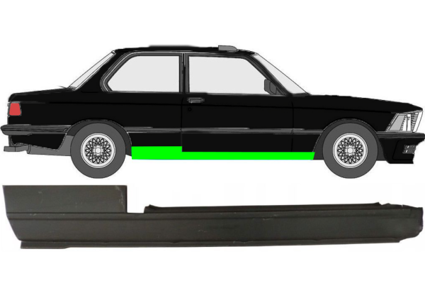 Vollschweller für BMW 3er E21 3 Türer 1975 - 1984 rechts