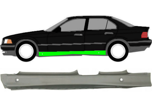 Bmw 3 E36 1990-2000 Vorne Kotflügel Reparaturblech + Schweller  Reparaturblech / Satz / Links