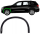 Radlaufverbreiterung für BMW X5 F15 2013 - 2019 links vorne