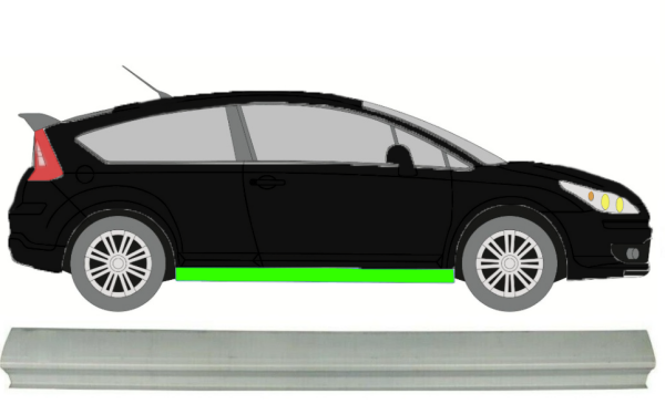 Schweller für Citroen C4 3 Türer 2004 - 2011 rechts