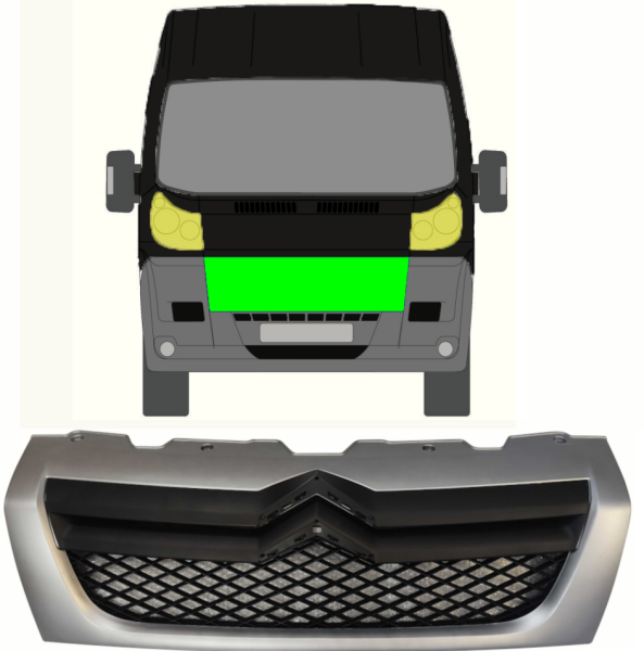 Kühlergrill Kühlergitter für Citroen Jumper 2006 - 2014 vorne