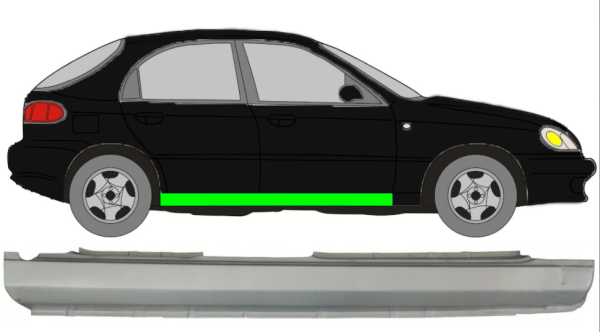 Schweller für Daewoo Lanos 5 Türer 1997 - 2008 rechts